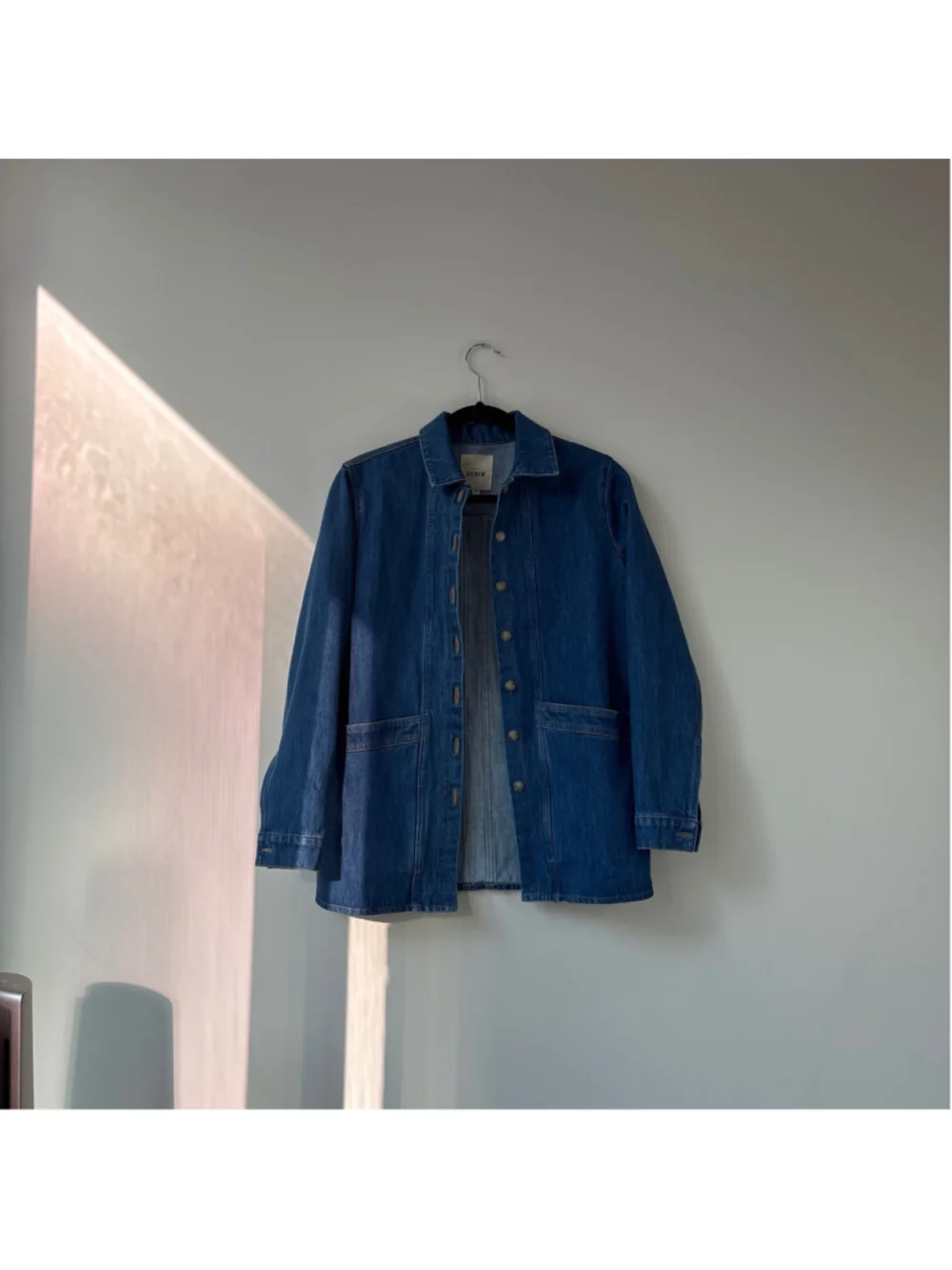 Women's Sézane Denim Jean Jacket Size XS Blue - Picture 2 of 10